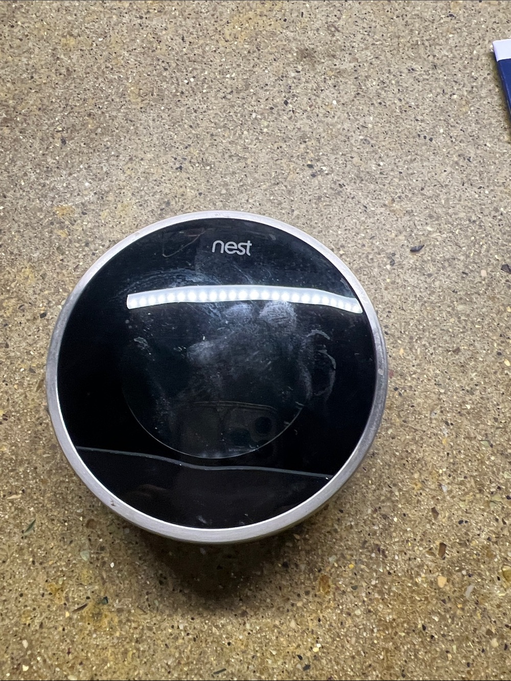 NEST Smart Thermostat - Black and Silver